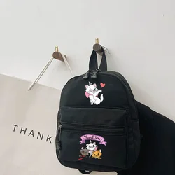 The Aristocats Marie Cat Disney Schoolbag Women's Handbag Backpack Small Travel Female Backpacks Students Phone Pouch Pack Bag