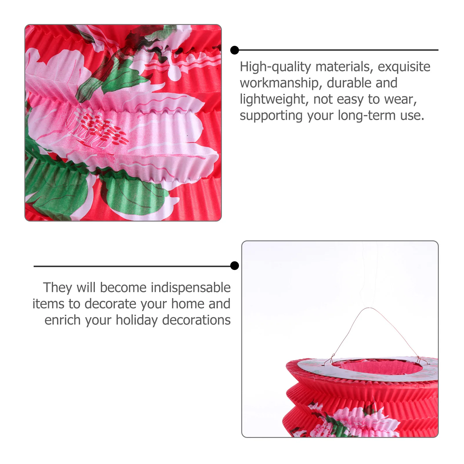 

12Pcs Festival Paper Lanterns New Year Hanging Lanterns Holiday Party Home Garden Decorations New Year Lantern