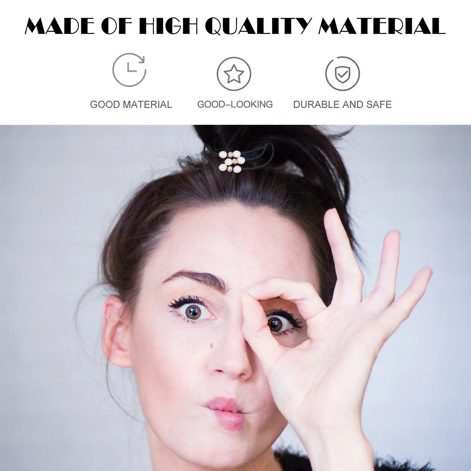 

Hair Band Set Women Accessories Tie Circle Ribbons Seamless Ring Nylon Bands Head Rope Miss