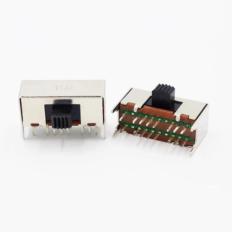5PCS/LOT SK-43D01 3 gear toggle switch 16 pin horizontal side toggle toy radio recorder audio power amplifier toggle switch