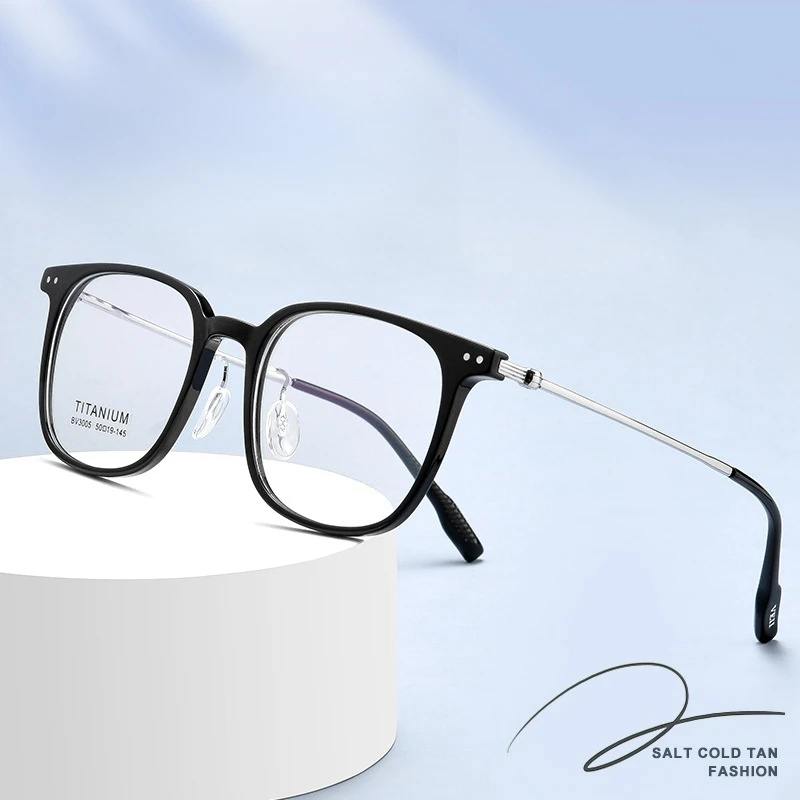 FIRADA-Lunettes rétro carrées en titane pour hommes et femmes, lunettes confortables, lunettes d'affaires, optique, contrevenants, monture, mode, BV3005