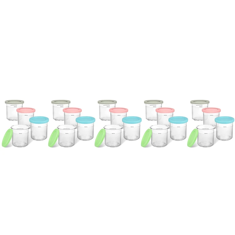 

Replacement Pints And Lids For Ninja Creami Compatible For NC300, NC301 Vs NC299AMZ Series (20 Pack )