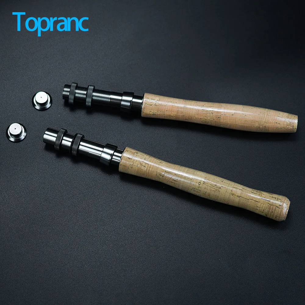 Topranc 1 Set Kit de mango de corcho para caña de pescar, Asiento de carrete de aluminio, Piezas de repuesto para la construcción y reparación de cañas de spinning y casting DIY