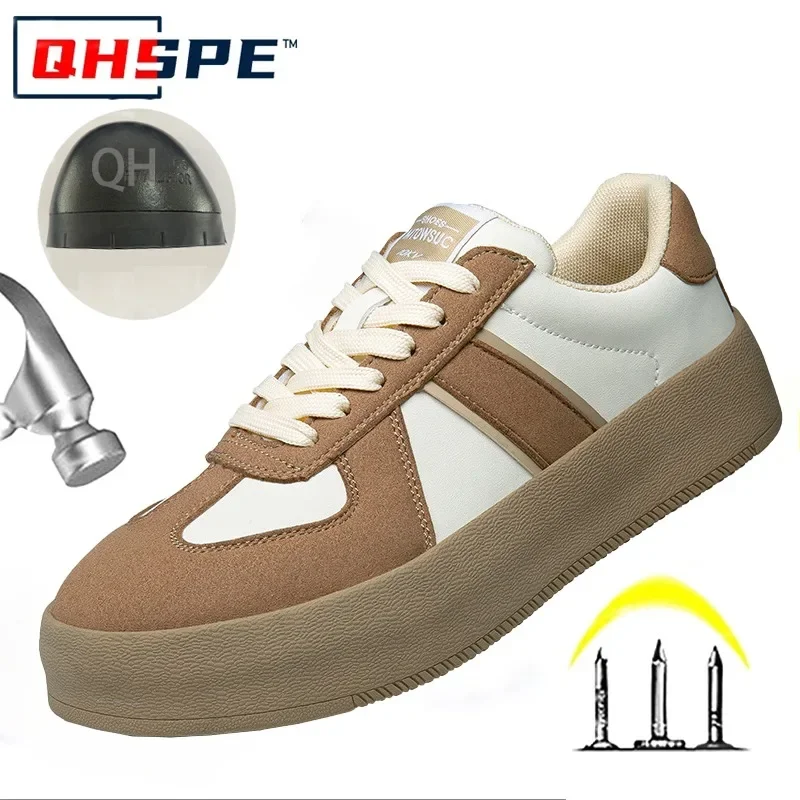 

Anti Smashing and Puncture Women's Safety Shoes with A Lightweight and Soft Sole Stylish and Breathable New Steel Toe Cap