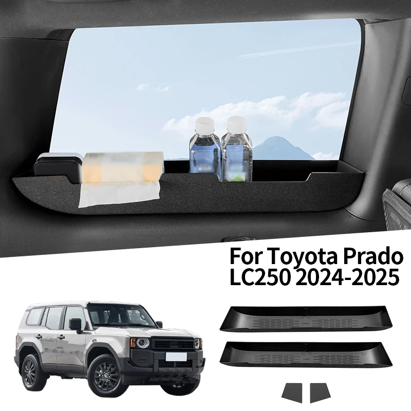 

For LHD Toyota Prado Land Cruiser LC250 2024-2025 Left Right Third Row Rear Side Window Storage Box Car Accessories 2PCS