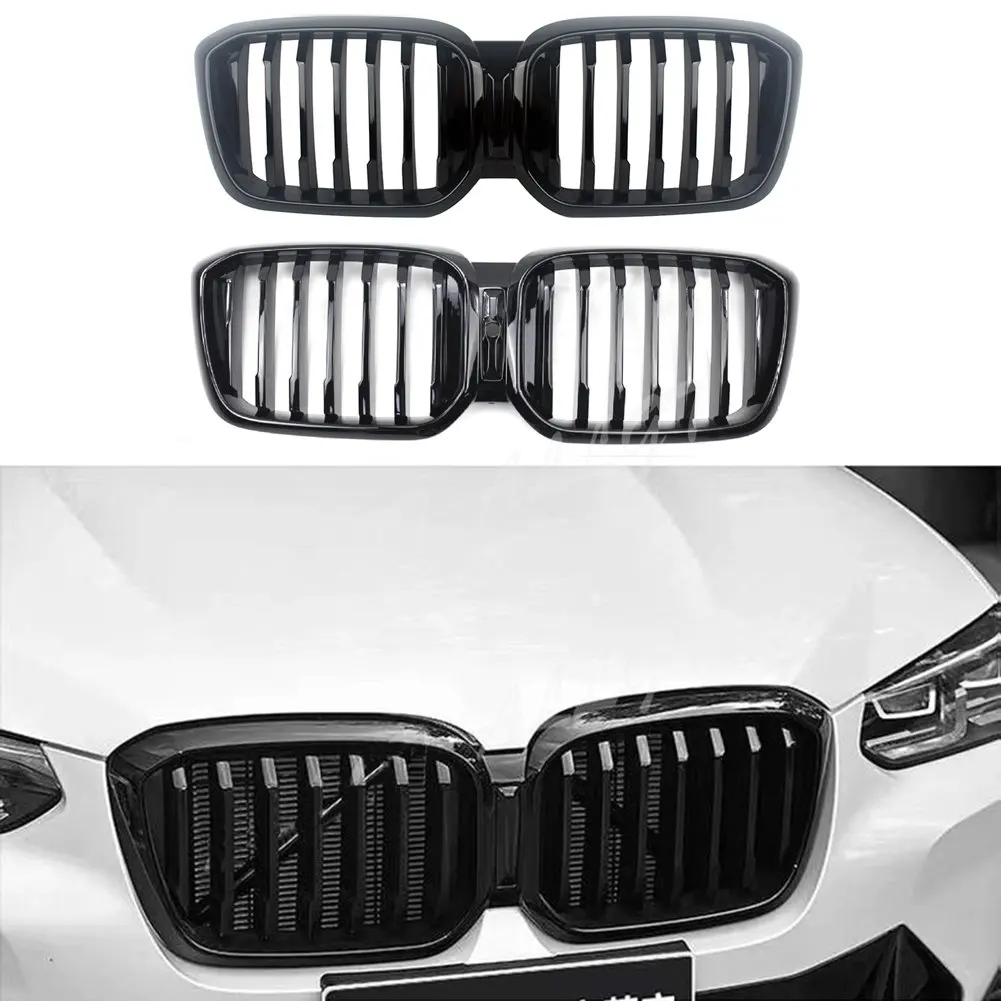 

Front Center Grille Grills Meteor Grille Fit For BMW G01 G02 G08 X3 X4 LCI M40i 20i 30i X3M X4M Single Line Grille 2022+ON