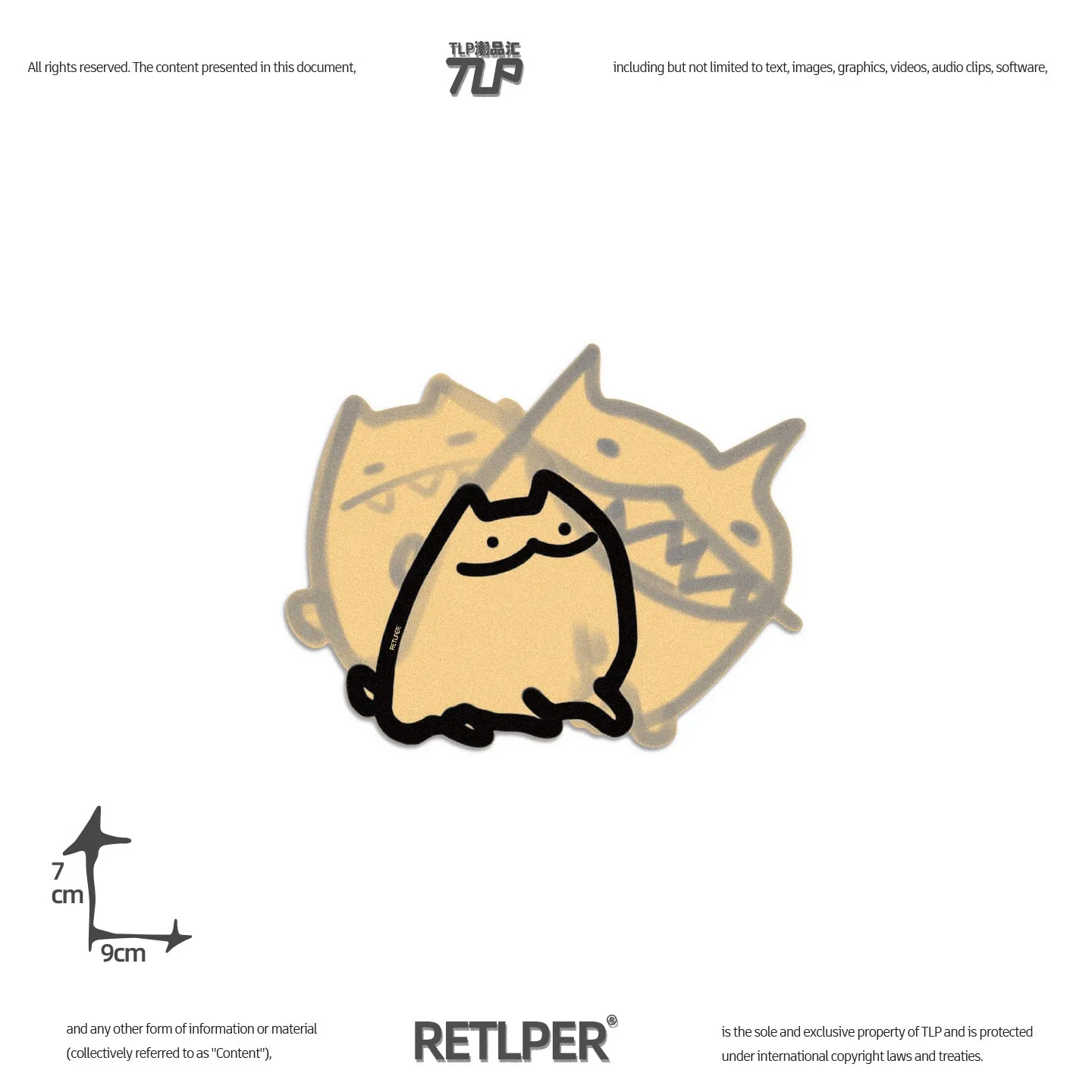 Retlper uitgeholde autosticker origineel "Kitty's Inner Monologue" schattige waterdichte sticker met huisdierthema voor auto's en motorfietsen