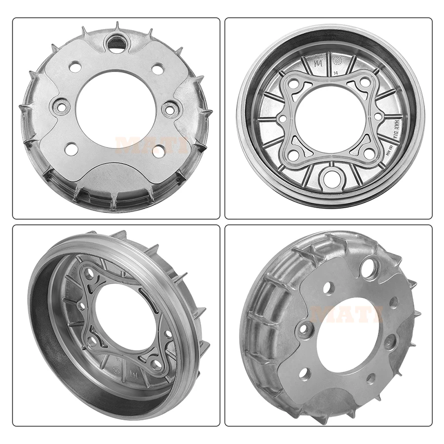 M MATI Front Brake Drum & Dust Seal for Honda Foreman 400 TRX400FW 1995-2001 FourTrax 300 4x4 TRX300FW 1988-2000 45710-HM5-930