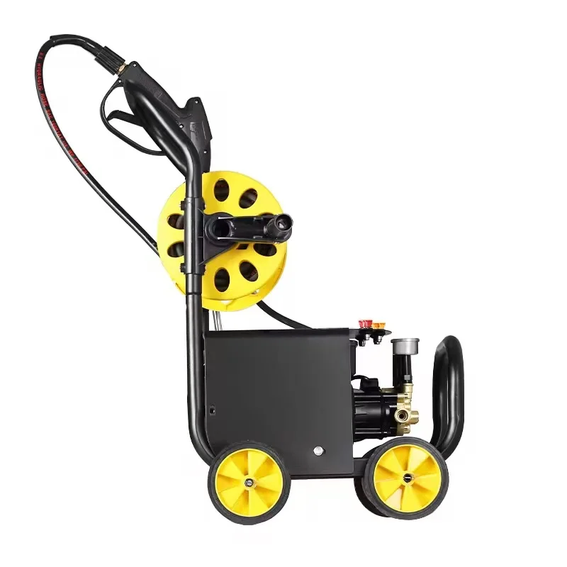 High-Pressure Car Washing Machine, 220V Electric, Floor Cleaning, Dirty Surface, Power Washer, Farm Road Mud Removal, Spray Tool