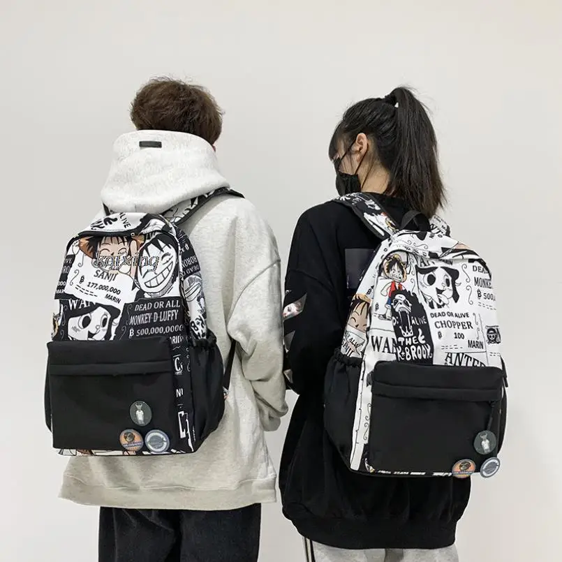 

Hot One Piece Luffy Printing Backpack Bags Cosplay Oxford School Bag Studet Schoolbag For Men Women Mochilas Laptop Mochilas