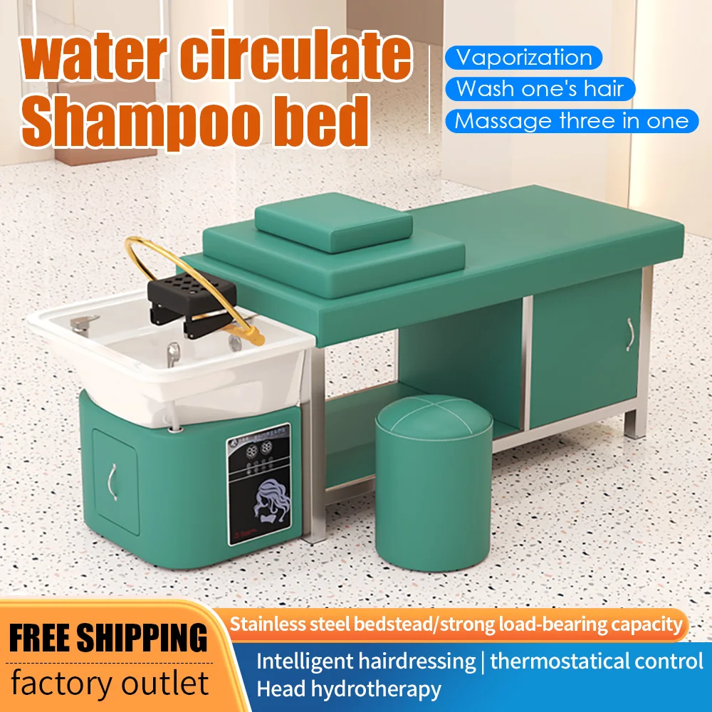 

Luxurious Thai-Style Shampoo Bed Beauty Salon Dedicated Steam Physiotherapy Water Cycle Massage Bed