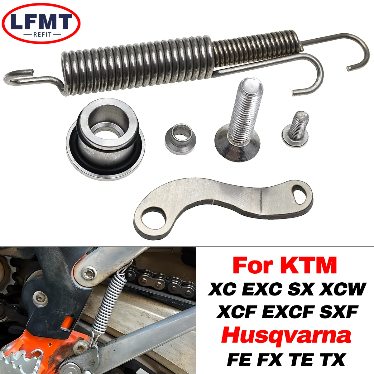 

Kickstand Side Stand Springs Kit For KTM EXC EXCF XC XCW XCF XCFW Six Days 125 200 250 300 350 450 500 For Husqvarna FE FX TE TX