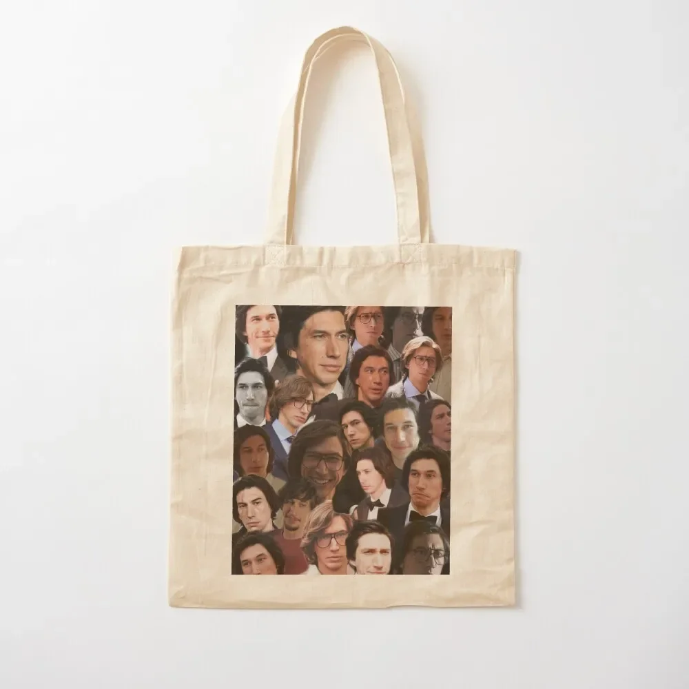 

adam driver collage Tote Bag personalized tote shopper women Customizable