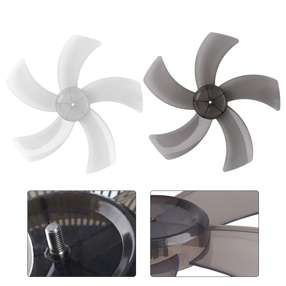 

1x 12inch Plastic Fan Blade Five Leaves With Nut Cover For Pedestal Fan For 12"/280mm Stand Fan Desk Fan Part