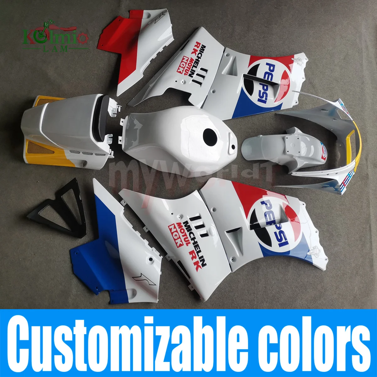 Fit For SUZUKI RG400 RG500 1984 - 1987 1985 1986 Motorcycle Accessories ABS Fairing Bodywork Set RG 400/500 84 85 86 87