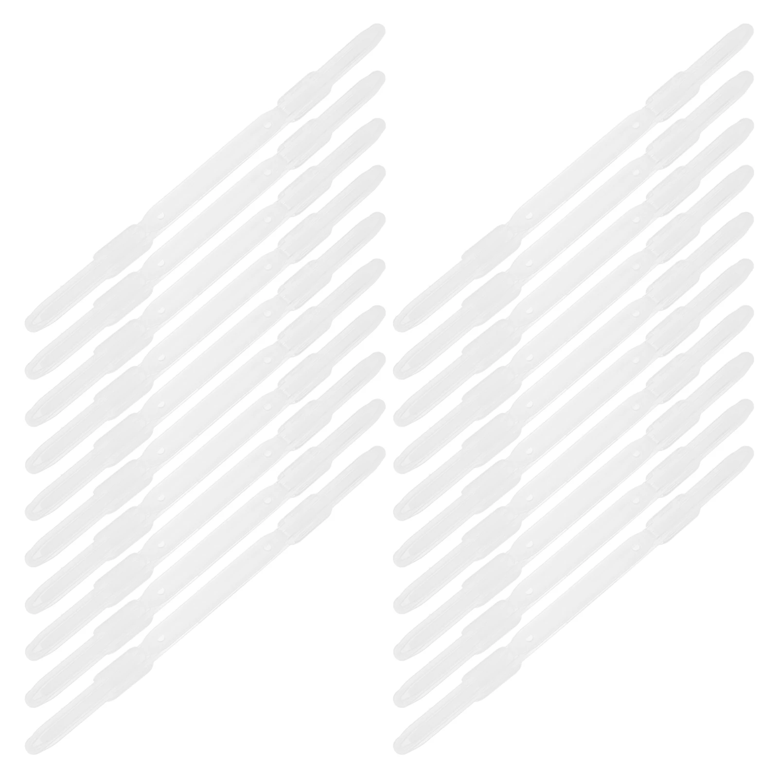 20Pcs Multifunctional Double Hole Clips Sturdy Binder Spine Inserts for Planner Notebook Binding Clip Replacement Office School