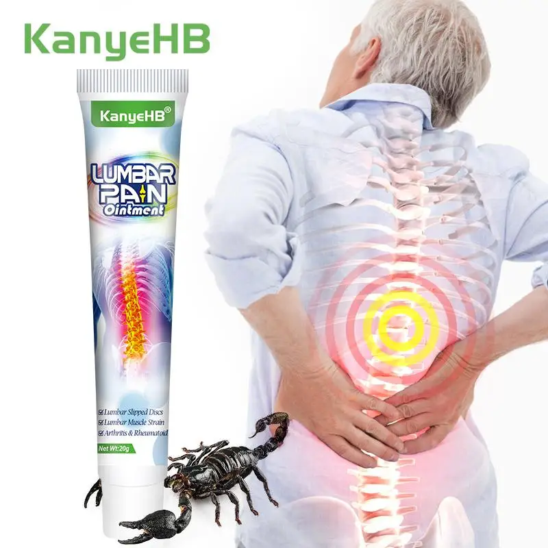 

1Pcs Lumbar Pain Relieve Ointment Scorpion Venom Analgesic Back Cream Spondylosis Pain Anti Inflammatory Medical Plaster G013