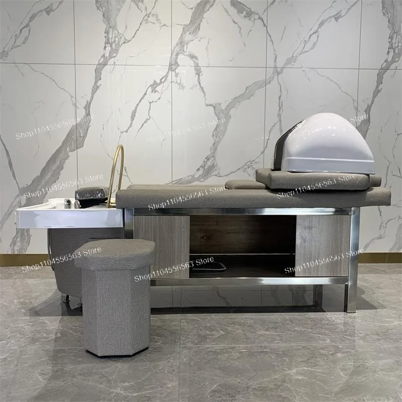 Shampoo Bed Hair Salon Special Multi-functional Barber Shop Fumigation Water Circulation Massage Bed