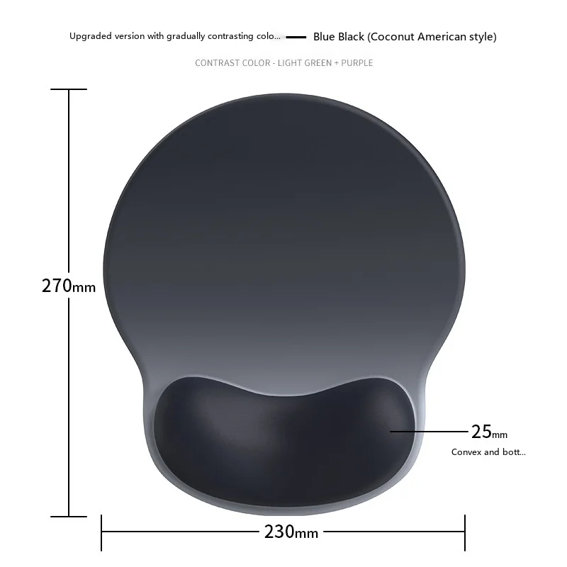Getränke-Motiv Handgelenkauflage Mauspad Ergonomische Schreibtischunterlage für Büro und Gaming 7 Lustige Getränkevarianten 3 Konfigurationen – Detail 5