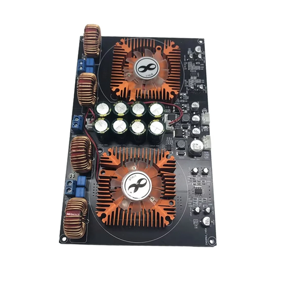 YJ-TPA3255 Digital Class D Dual-Core High Power 2.0 Amplifier Board Air-Cooled 600W+600W Multifunction Portable Module