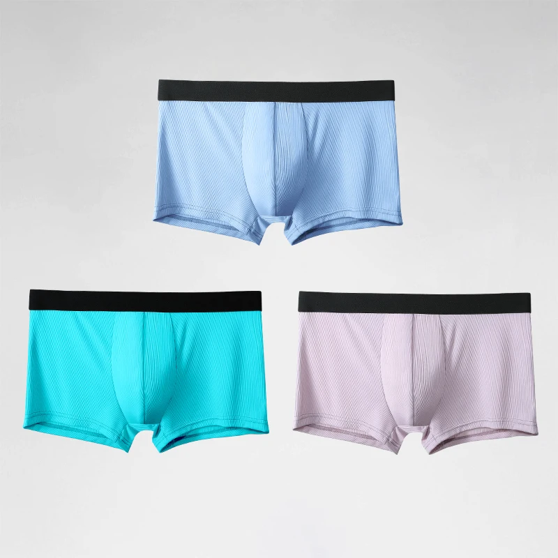 

3 шт. Домашние повседневные боксеры с непринужденной посадкой, которые дышащие и впитывающие пот, делает ленивые времена, более удобные.