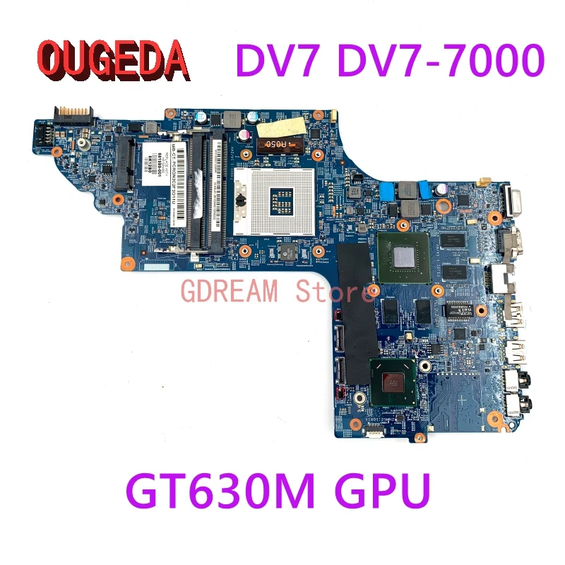 

OUGEDA 681999-001 682000-001 682037-001 48.4ST06.021 Laptop Motherboard For HP DV7 DV7-7000 Main board DDR3 GT630M 1GB full test