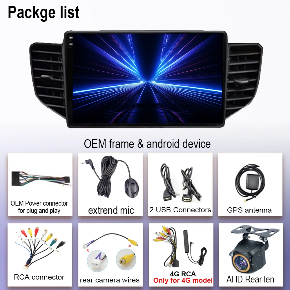 Car Radio Carplay For Chevrolet N400 V 2019 For Wuling Honggua Android 14 Multimedia Player GPS Navigation Stereo Head Unit 2din