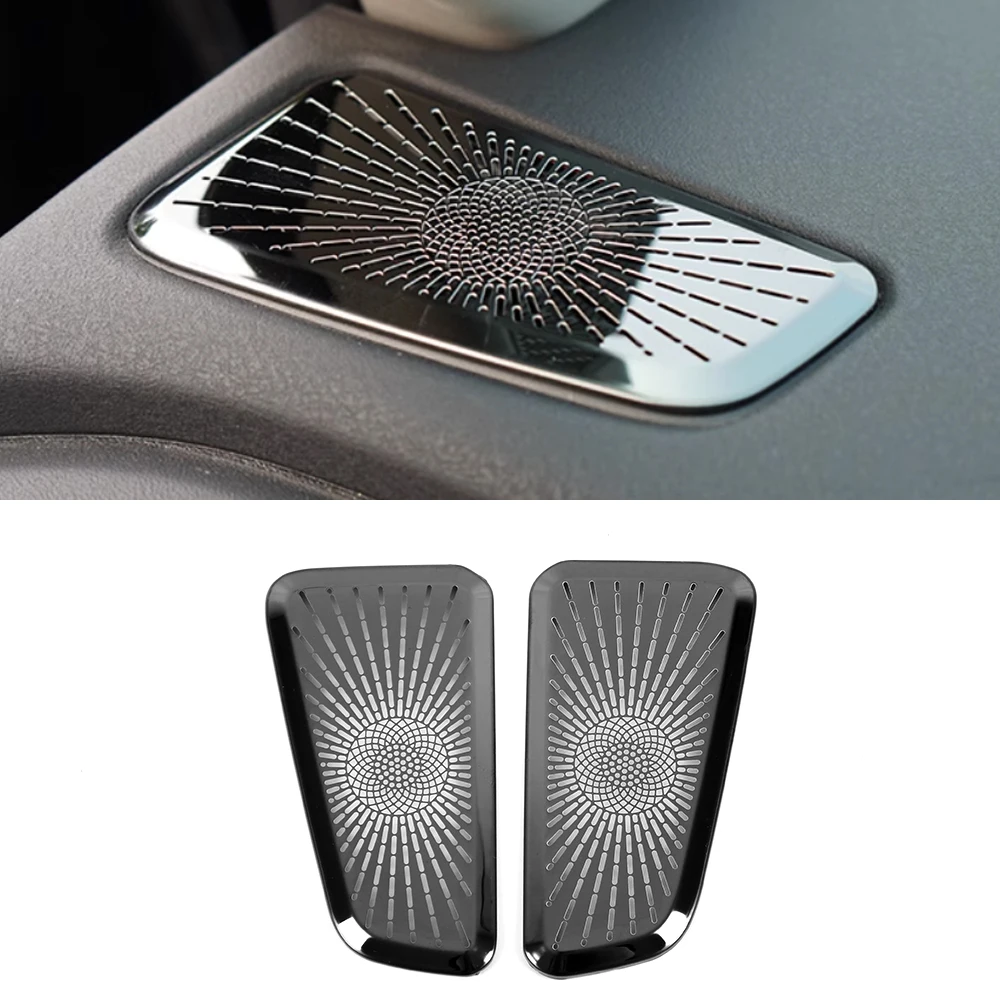 For Honda Accord G11 2023 2024 Car Door Audio Speaker Cover Loudspeaker Pad Trim Frame Sticker Stainless Interior Accessory