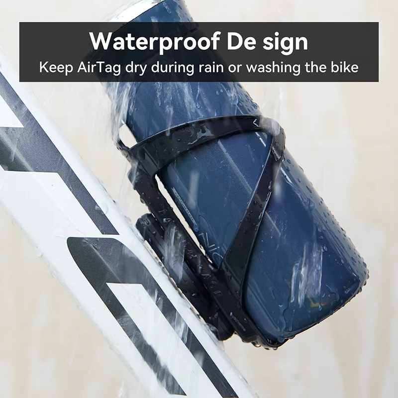 ل أبل AirTag حافظة دراجة جبل محدد دراجة جبل حامل حماية ل الهواء علامة المقتفي يغطي مقاوم للماء زجاجة قفص