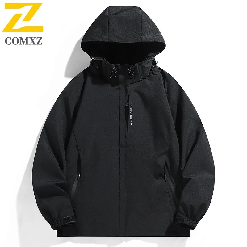 Men's Outdoor Tactical Jacket Windproof Waterproof Hiking Mountaineering Parka Breathable American Style Workwear Sport Coat