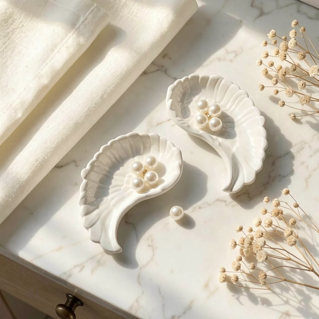 Jewelry Tray Mold Angel Wing Silicone Mold Earring Storage Tray Mold Translucent White For Diy Lessons Handmade Projects Small