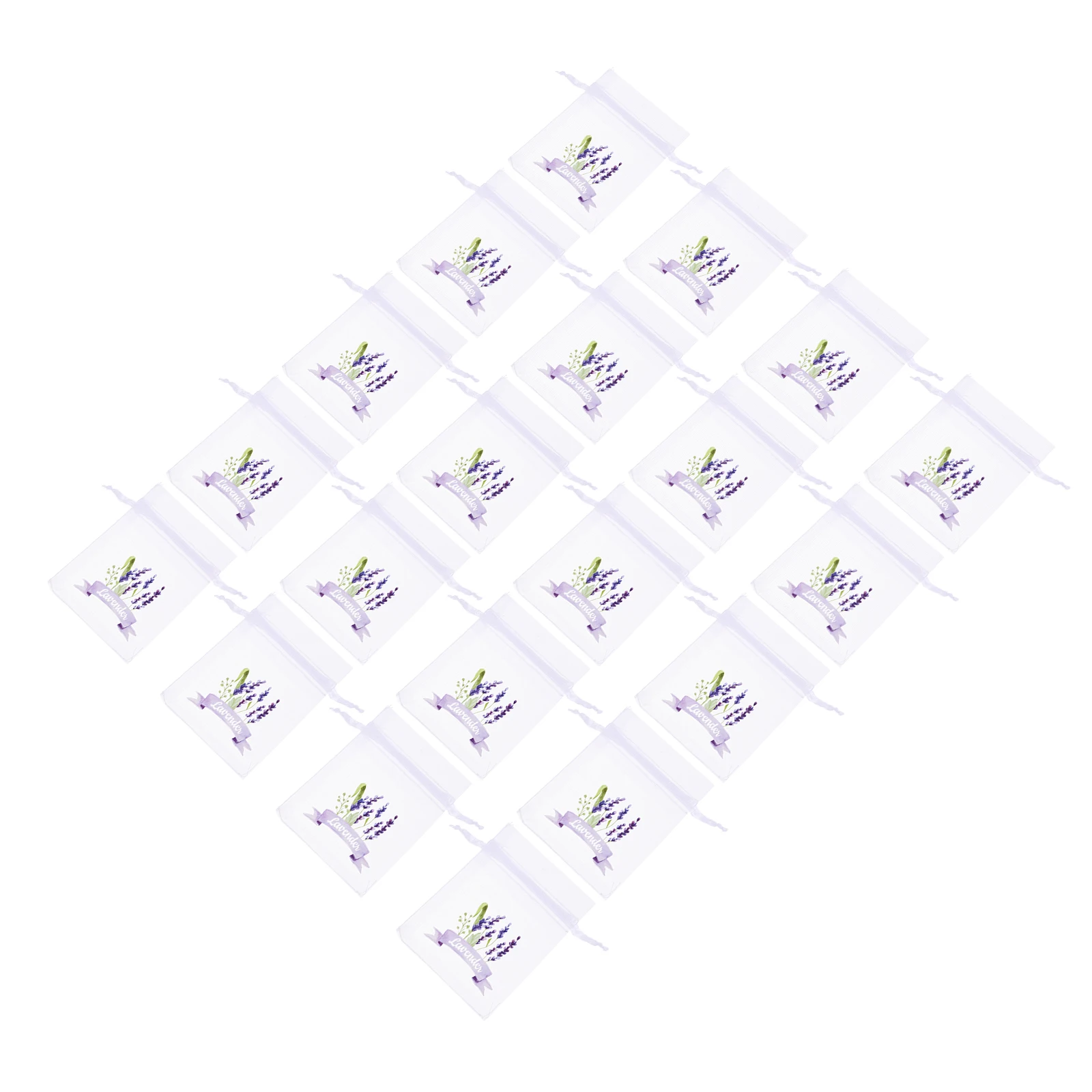 

20 Pcs Empty Sachet Bag Clear Party Favor Bags Decorative Lavender Pouch Perfume Wedding