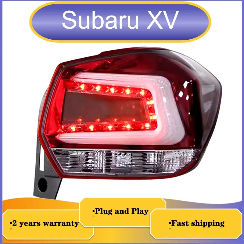 Car Accessories for Subaru XV Tail Lamp 2013-2016 Subaru XV Tail Lights Rear DRL Fog Brake Reversing Turn Signal