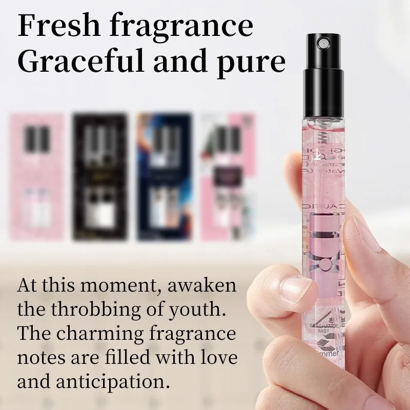 10ml*2 Perfume Gift Set Women Eau De Parfum Long Lasting Glitter Fragrance Portable Mini Scent Duo Elegant Sweet Luxury Premium view 3