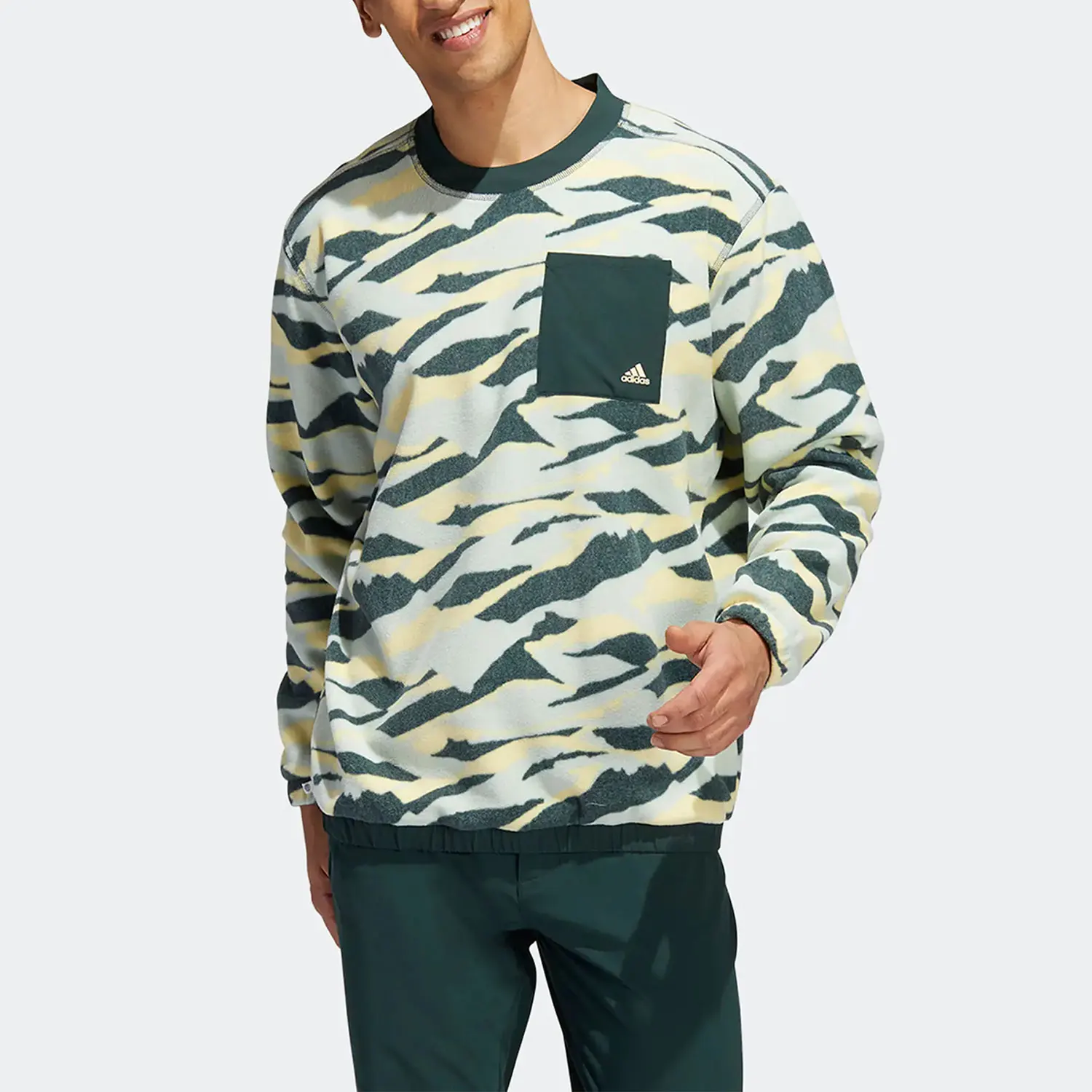 أديداس حقيقية الخريف جديد الرجال جولف البلوز سترة HF6522