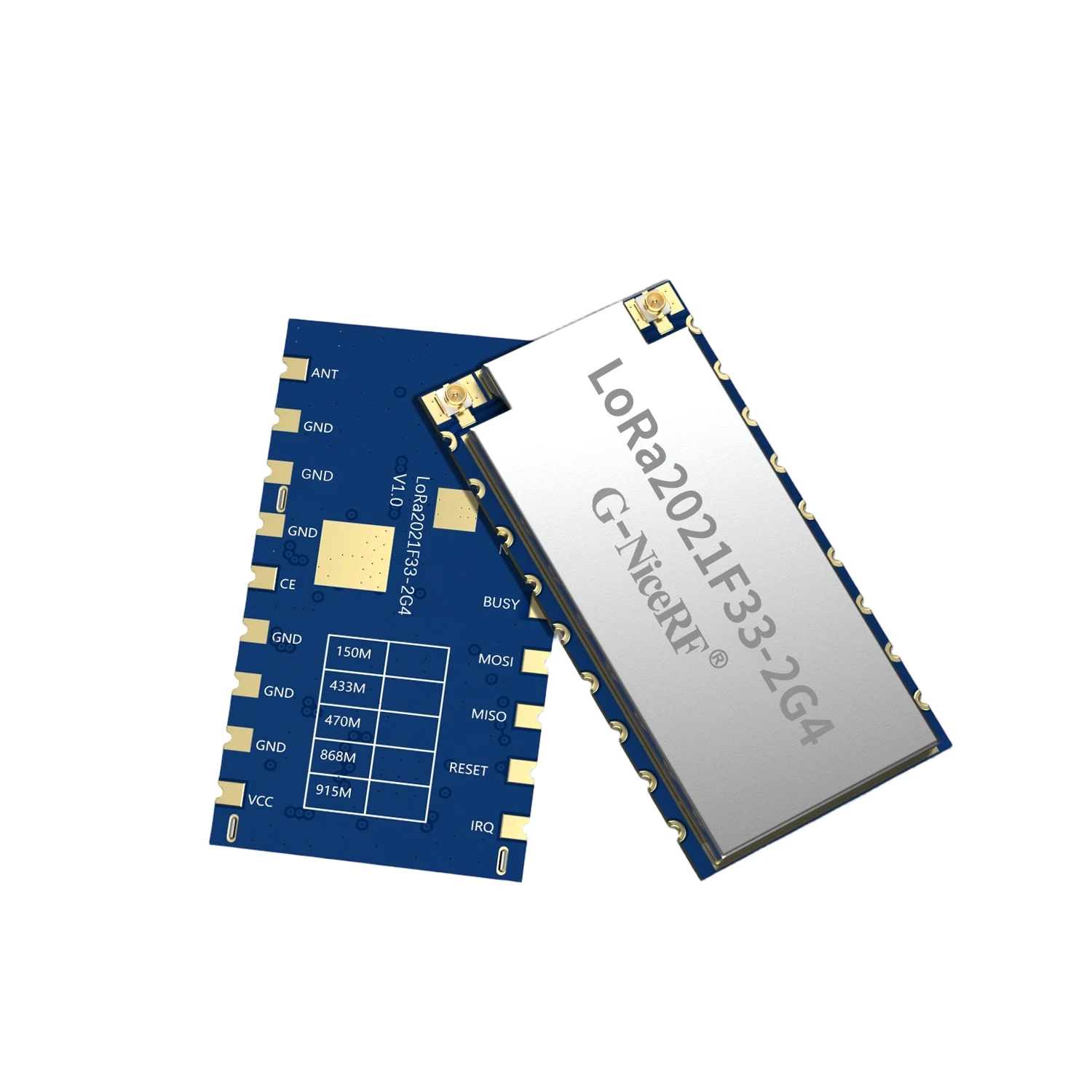 G-NiceRF |   2 шт. LoRa2021F33-2G4, модуль LoRa высокой мощности 2 Вт, FLRC, до 2,6 Мбит/с, чувствительность в диапазоне Sub-GHz до -144 дБм, чипсет LR2021