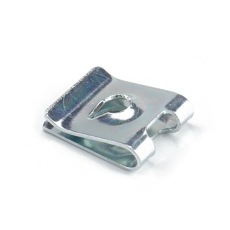 مجموعة من صواميل بطاقات الدراجات النارية والسكوتر الكهربائي، ومشابك قاعدة لوحة ترخيص السيارة، ومشابك معدنية على شكل حرف U للسيارة #1