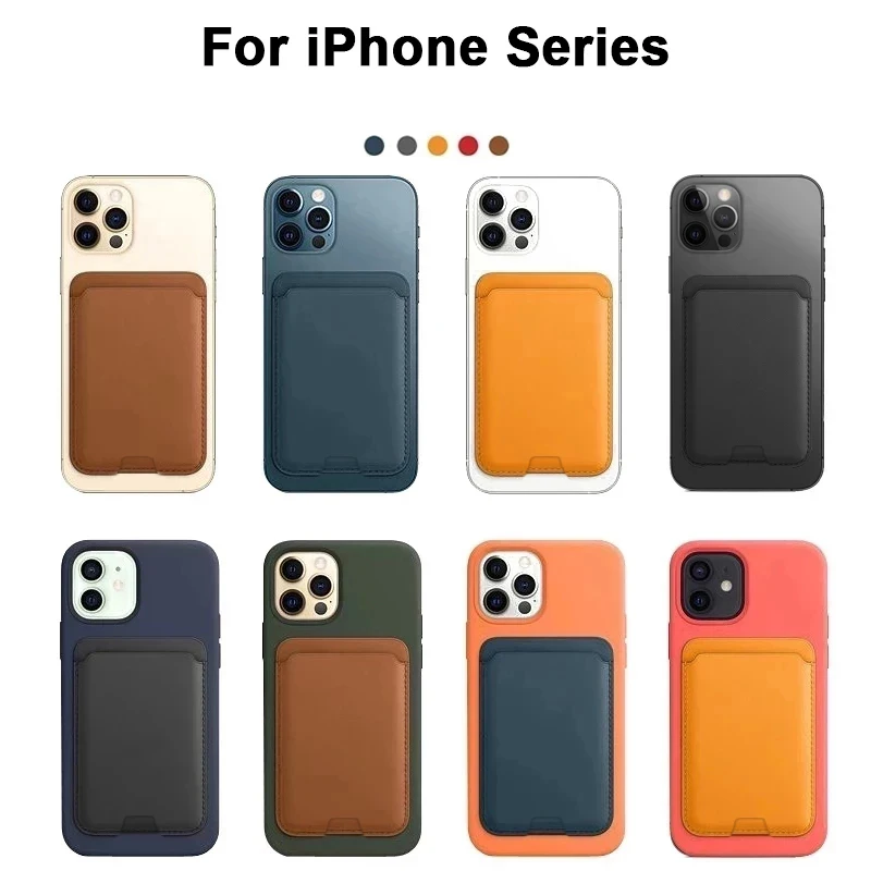 محفظة جلدية رسمية لهاتف أبل آيفون 17 برو ماكس 16 12 13 14 15 حامل بطاقة مغناطيسية هوائية غطاء حافظة للرسوم المتحركة #5