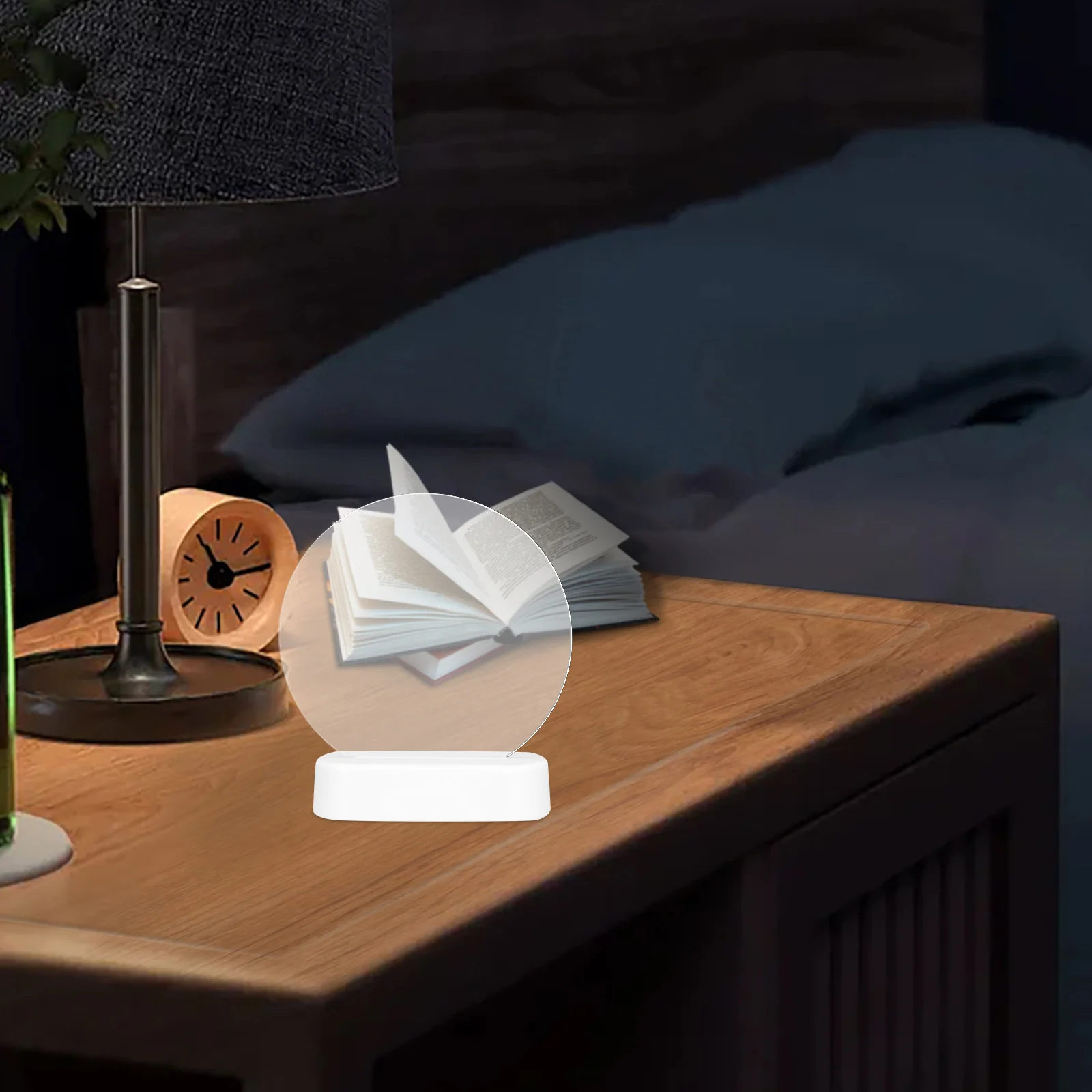 

10Pcs Transparent Acrylic Sheet 2mm Thick Clear Round Panel DIY LED Light Base Display Craft Projects Round Plastic Sheet