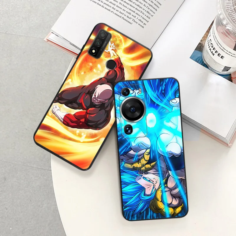 Soft Case for Honor 70 90 Magic5 Pro X6 X7 X8 a X9 b 8X Huawei P40 P30 P20 PSmart Dragon Anime balls DBZ Black Phone Cases Cover