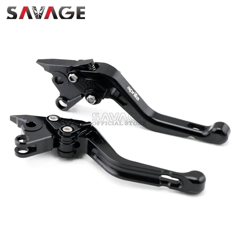 Short Brake Clutch Levers For Aprilia RSV 1000 Tuono/MILLE/R SL1000 Falco Caponord Dorsoduro 1200 Motorcycle Adjustable CNC