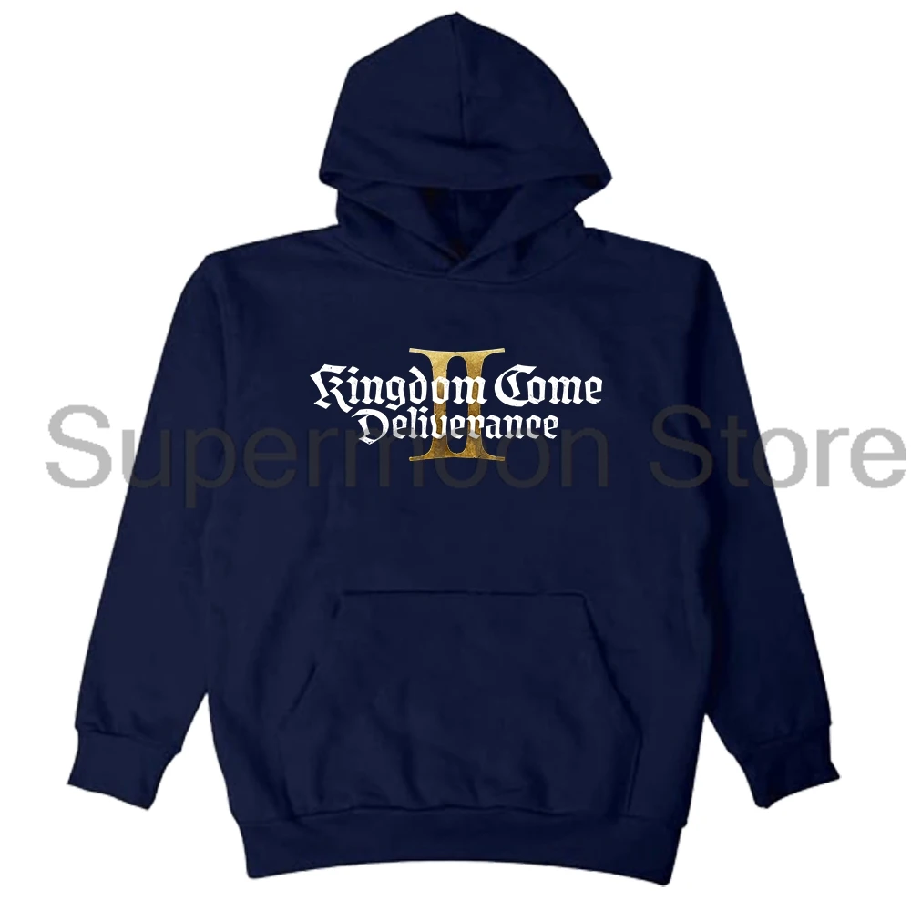 Kingdom Come Deliverance II Game Logo هوديي 2025 كم طويل ملابس الشارع الشهير الرجال النساء قمصان سويت شيرت بقلنسوة Harajuku الملابس #4