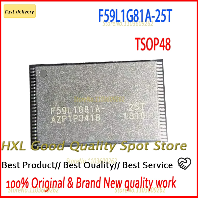 Original Genuine 1PCS /lot   F59L1G81A-25T F59L1G81A  F59L1G81 F59L4G81A-25T  F59L4G81A F59L4G81 TSOP48  in stock ic