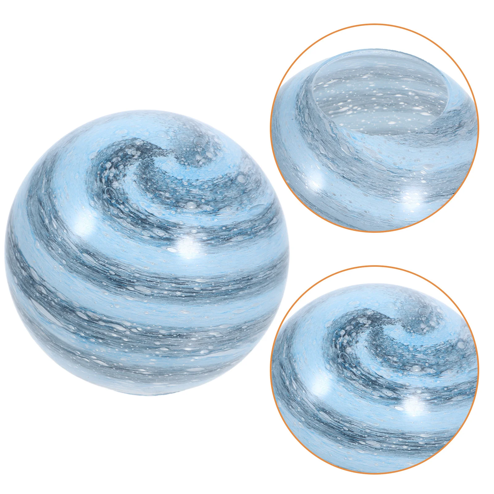 

Синий, черный пузырьковый стеклянный абажур диаметром 12 см, романтический светящийся настольный кулон, молекулярная лампа, сменный глобус для элегантного дома