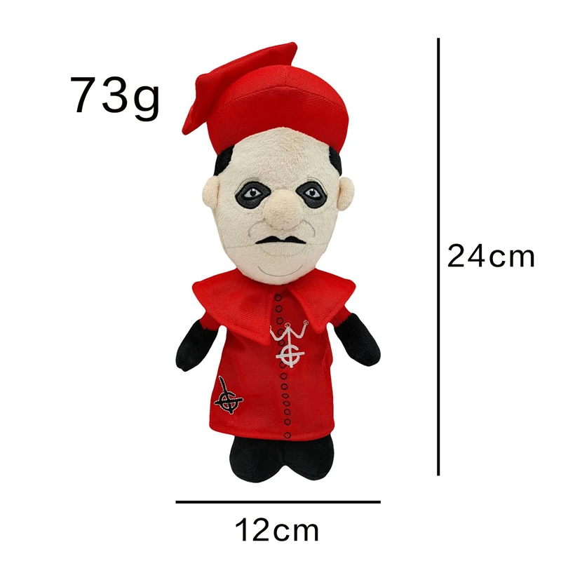 New Ghost Band Cardinal Copia Red Dress Leader Doll Plush Toy Doll Halloween Peripheral Gift