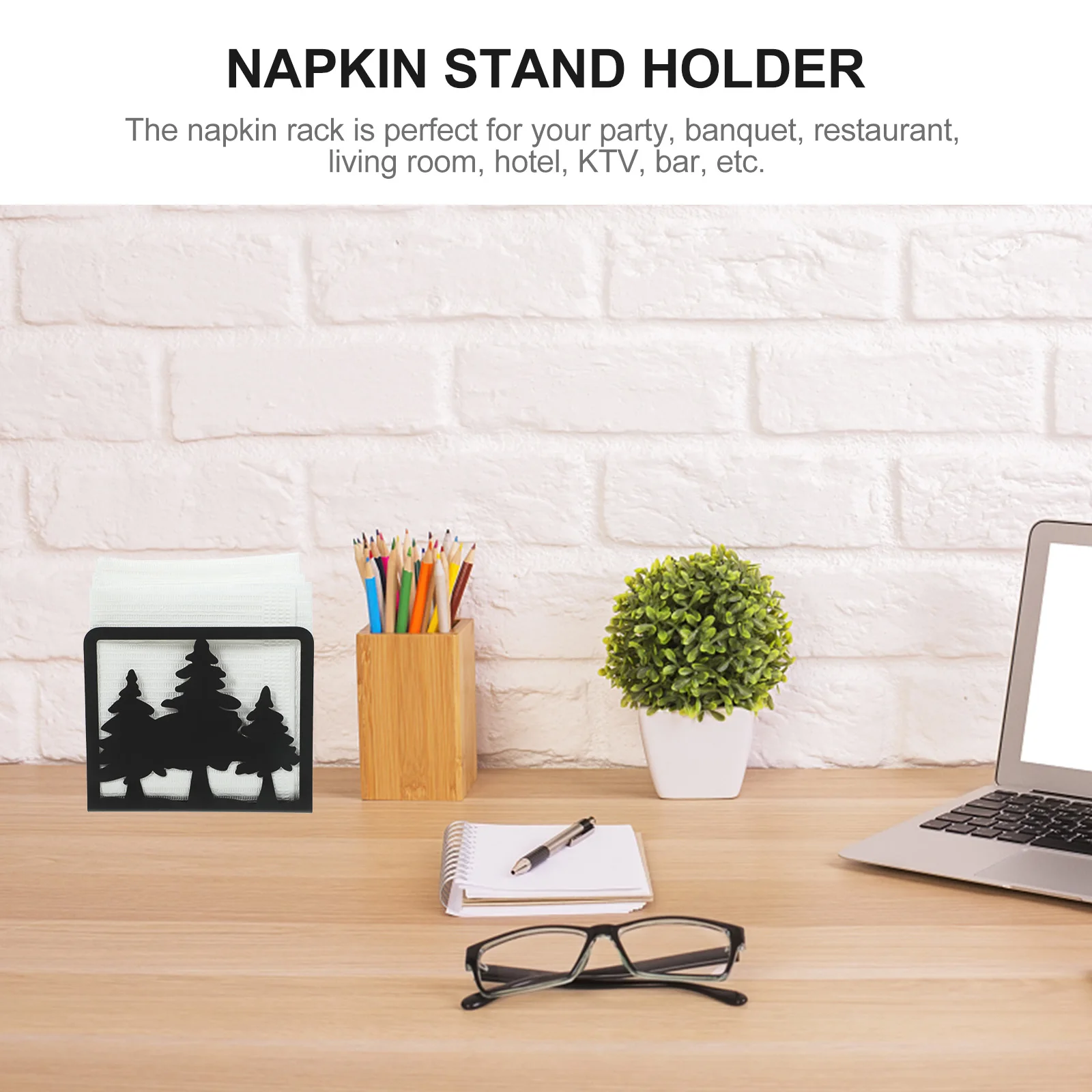 

Metal Hollow Out Napkin Holder Freestanding Tissue Dispenser For Table Home Decor Dining Room Use Stand For Cloth Paper Napkins
