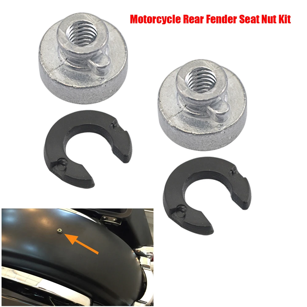 

2pcs Motorcycle Fender Seat Nut Kit Mount Knob Cover For Harley Davidson Sportster Touring Softail Street Road Glide Dyna CVO