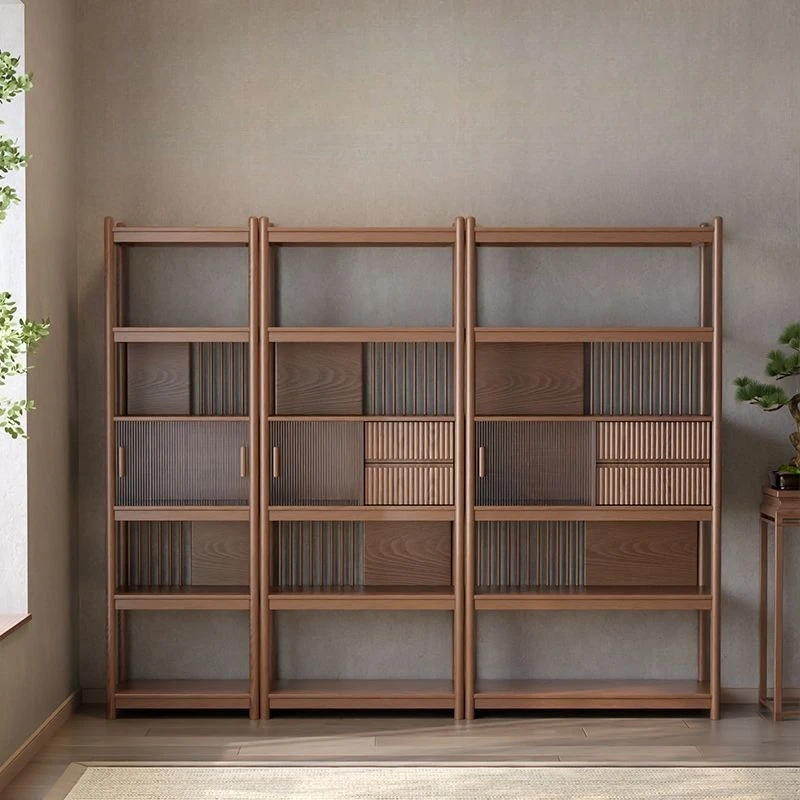 

Bogu frame solid wood new Chinese display cabinet living room Duobao Pavilion