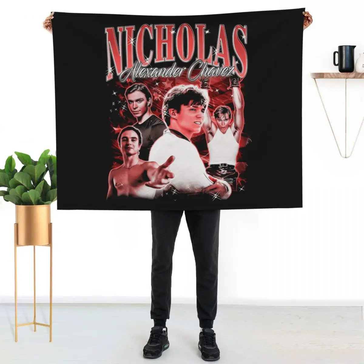 Retro Moment Nicholas Chavez Throw Blanket Personalized Gift Moving blankets ands Luxury Brand Sofa Quilt Kid'S Blankets