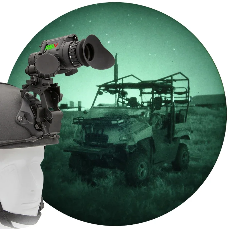 

High Performance Low Light Small Size Gen2+ Euro Gen 3 FOM 1600 Monocular Night Vision Helmet PVS14